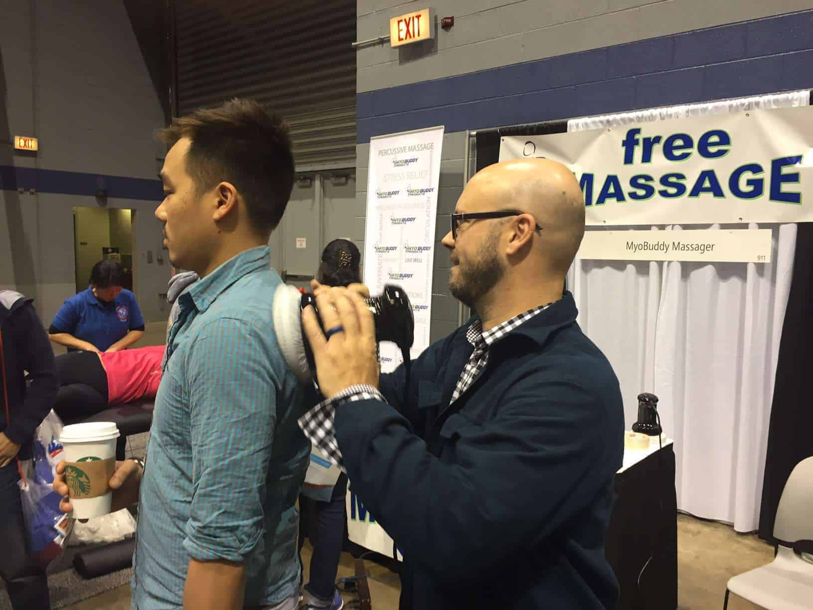 MyoBuddy Massager featured at Abbott Health & Fitness Expo. Myobuddy